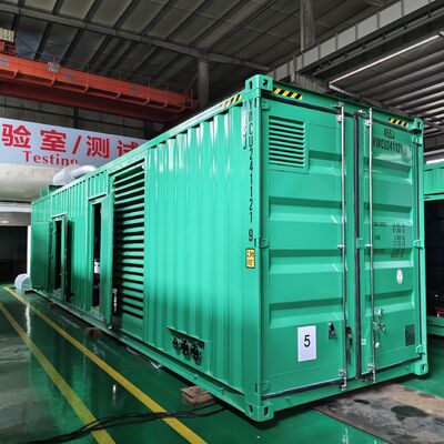 satın al 1000kw 1200kw 1500kw Konteyner Tipi Dizel Jeneratör Seti Endüstriyel Elektrik Santrali Dizel Jeneratör Seti Weichai Motoru ile online manufacture