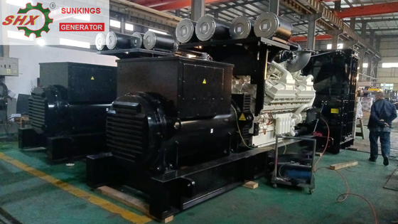 Cummins 2500kva 6.3kv Deniz limanları için yüksek voltajlı jeneratörler Bekleme durumunda