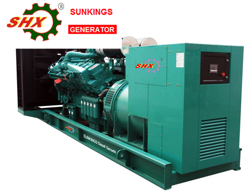 60hz 6.3kv 1000KW Cummins açık tip jeneratörleri