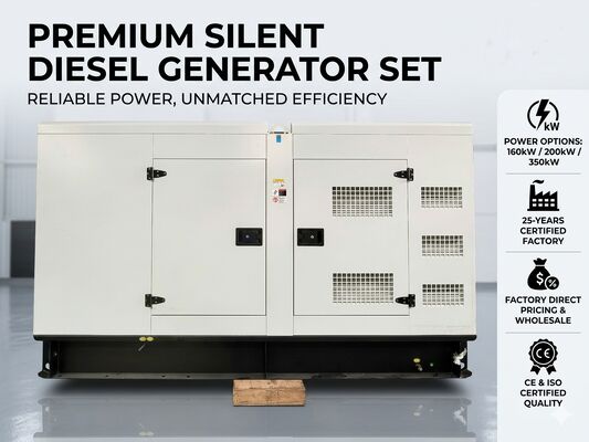 Cummins Sessiz Dizel Jeneratör Özel 160kw 200kw 350kw Dizel Jeneratör Sessiz Set 3 Fazlı Jeneratör Fabrika Fiyatı ile